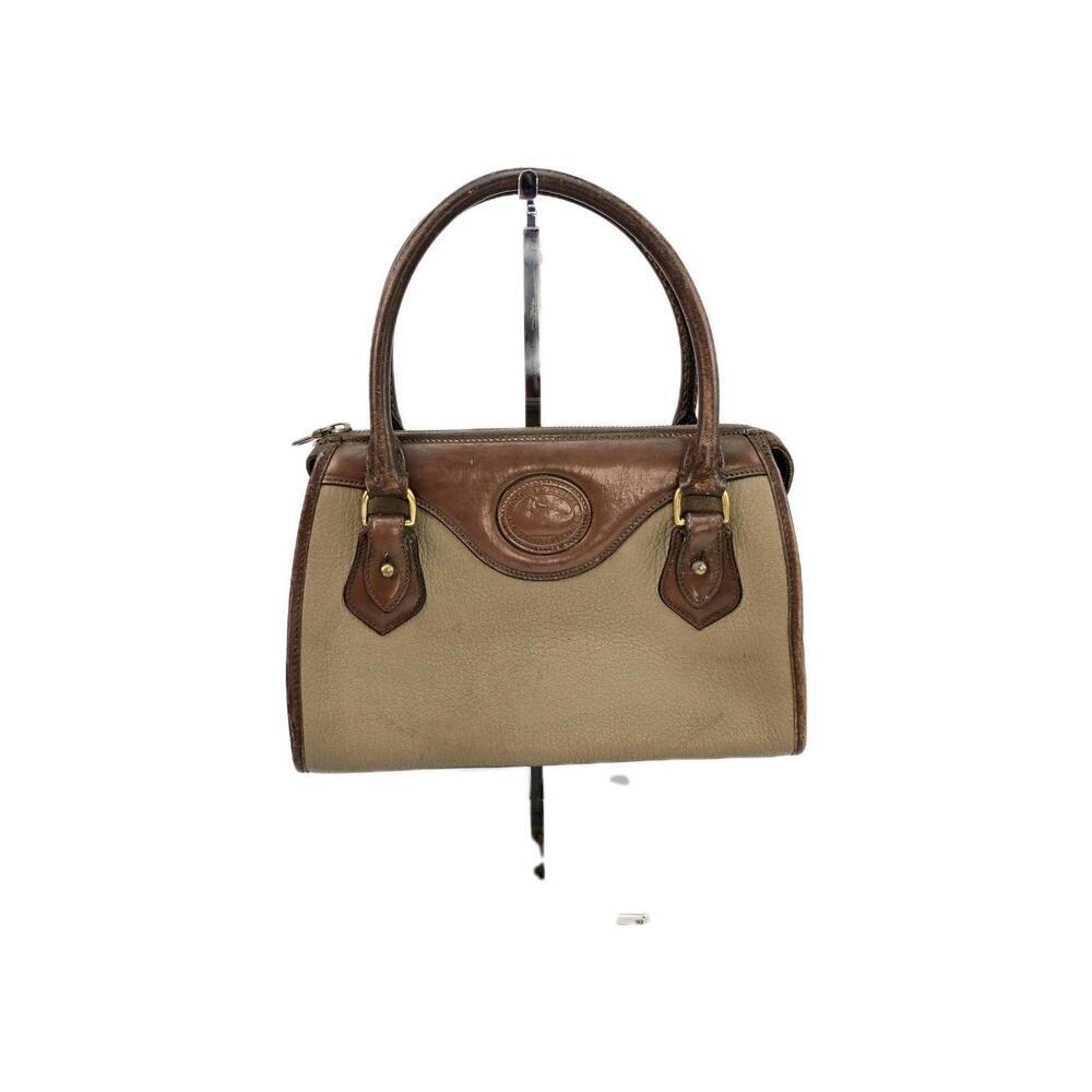Vintage 80s Dooney & Bourke All Weather Leather Boston Satchel Bag Made in US